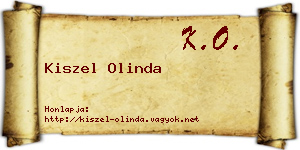 Kiszel Olinda névjegykártya